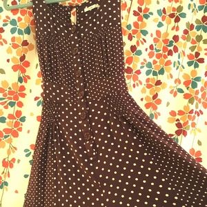 *URBAN OUTFITTERS* Burgundy w/ Dots Romper Size M